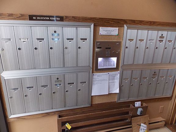 Indoor Mailbox area