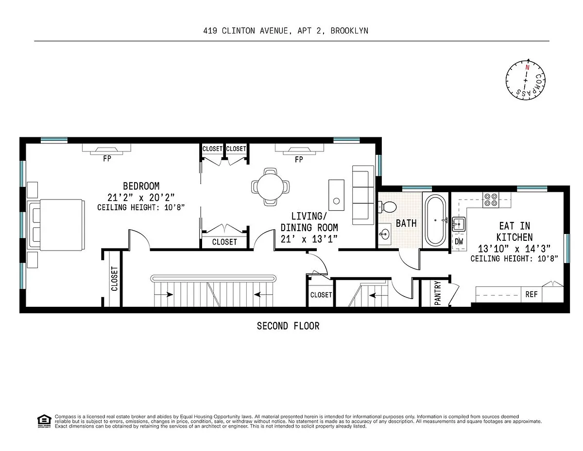Building Photo - 419 Clinton Ave #2