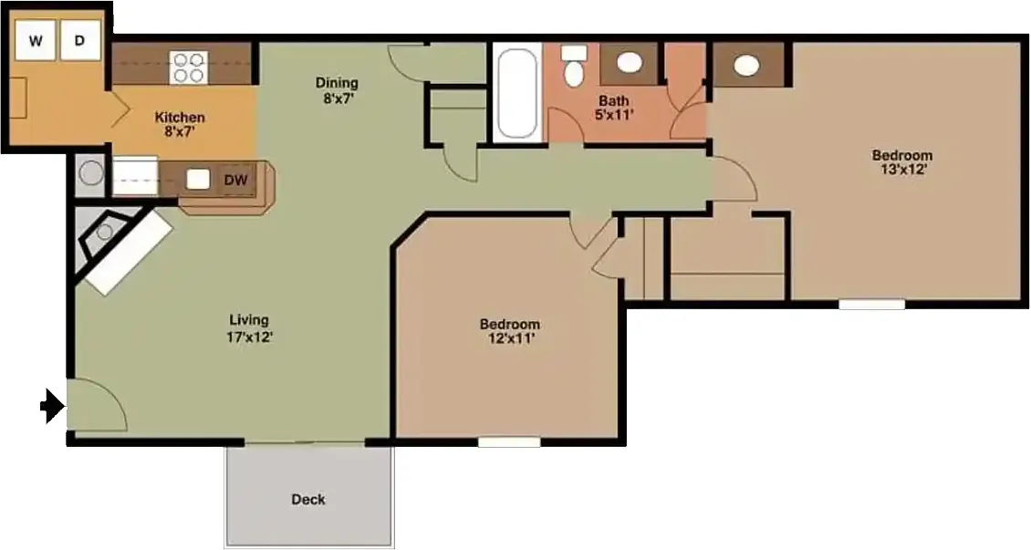Floor plan The Elm Contemporary