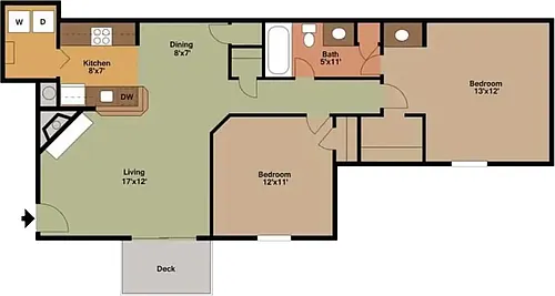 Floor plan The Elm Contemporary