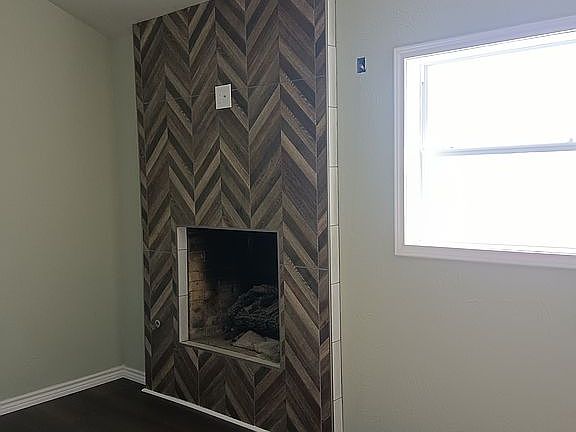 Fireplace in primary