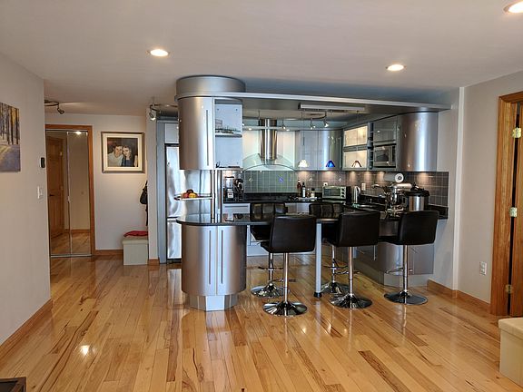 Kitchen seen from living room