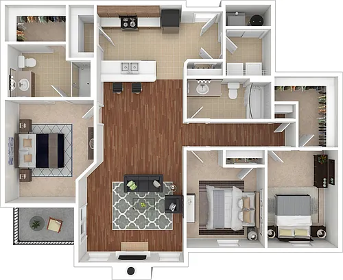 Floor plan 3x2 Sycamore