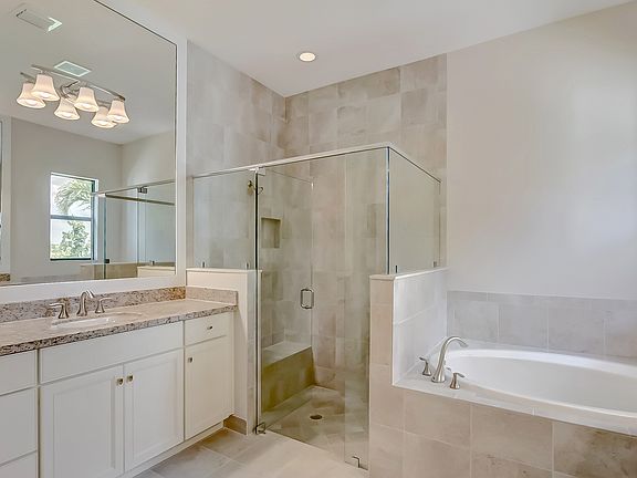 Large shower in owner s bath