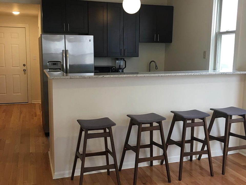 open kitchen with bar