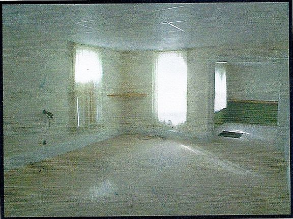 View into Dining Room-green