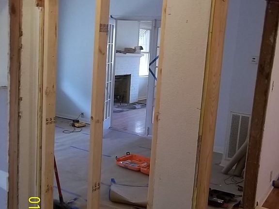 NEW WALL DURING REMODEL 