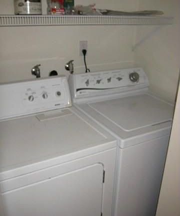 Washer & Dryer Inside Unit