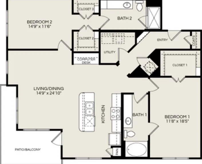 2bed 2bath 2bed 2bath