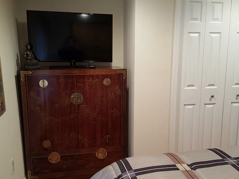 Entertainment center in Master bedroom