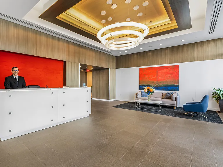 Arrive in style with the convenience of a doorman and an elegant, welcoming lobby