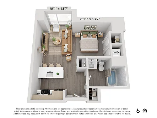 Floor plan S4 L2 | Studio | 1 Bath