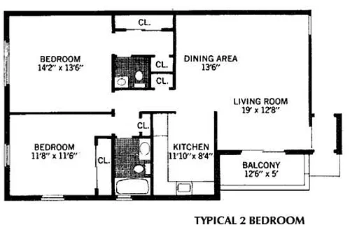 Floor plan 2 Bedroom