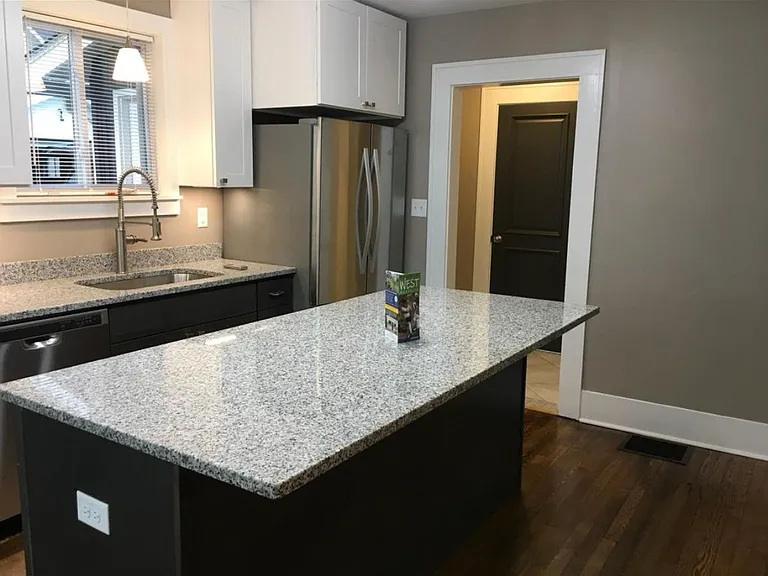 Updates kitchen with huge island