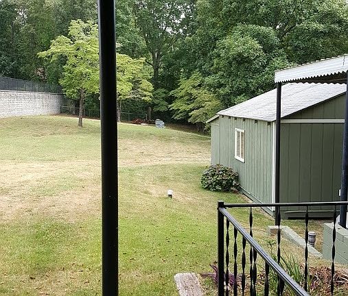 Huge, flat back yard