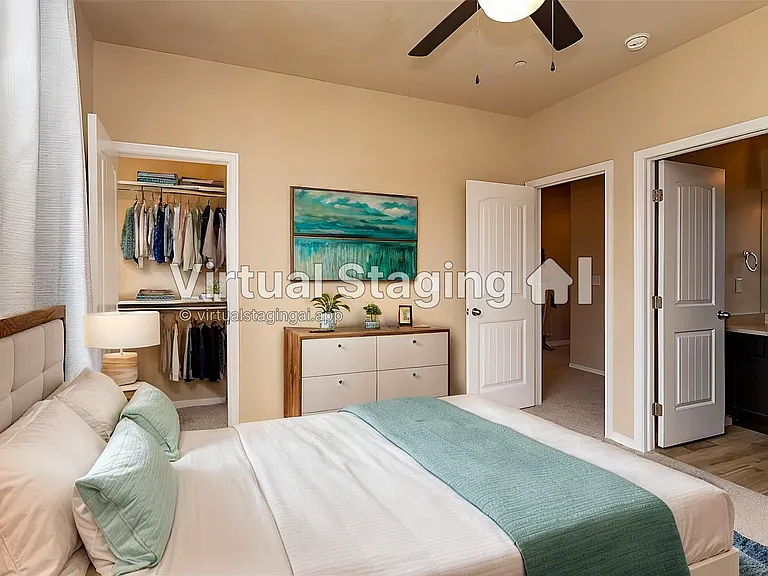 Second bedroom with virtual staging