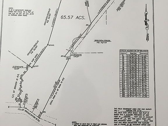 Plat of 65 Acres