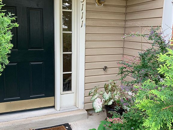 Front entrance with portico