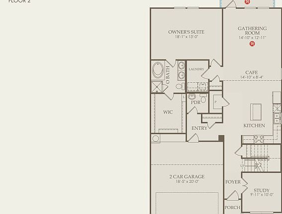 Dinero Floor Plan, Quick Move-in Home, Floor 1