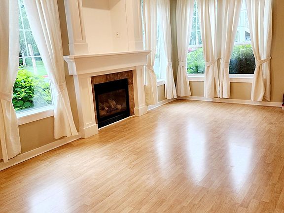 living room with fireplace