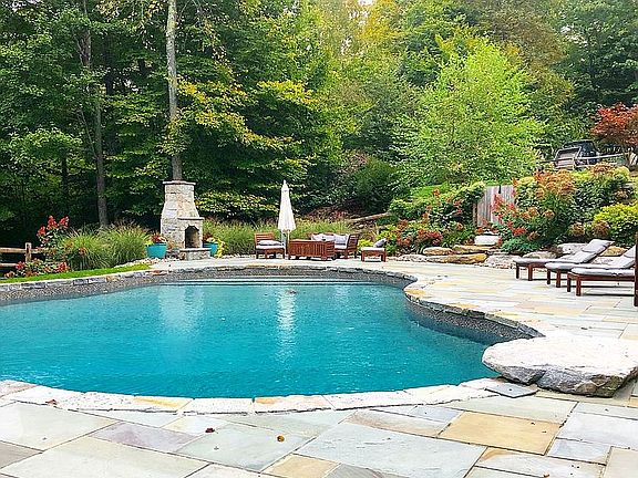Pool and garden area 