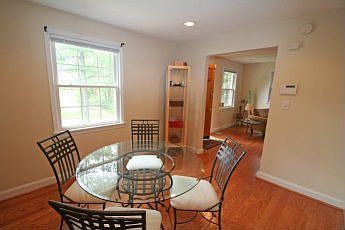 Spacious dining room