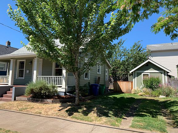 Side yard with off street parking
