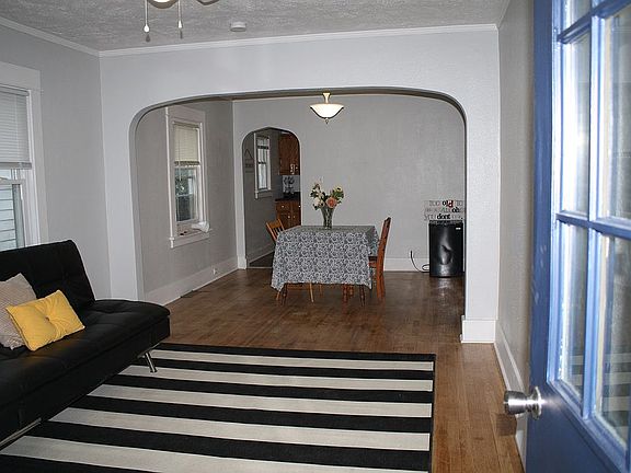 View from inside front door