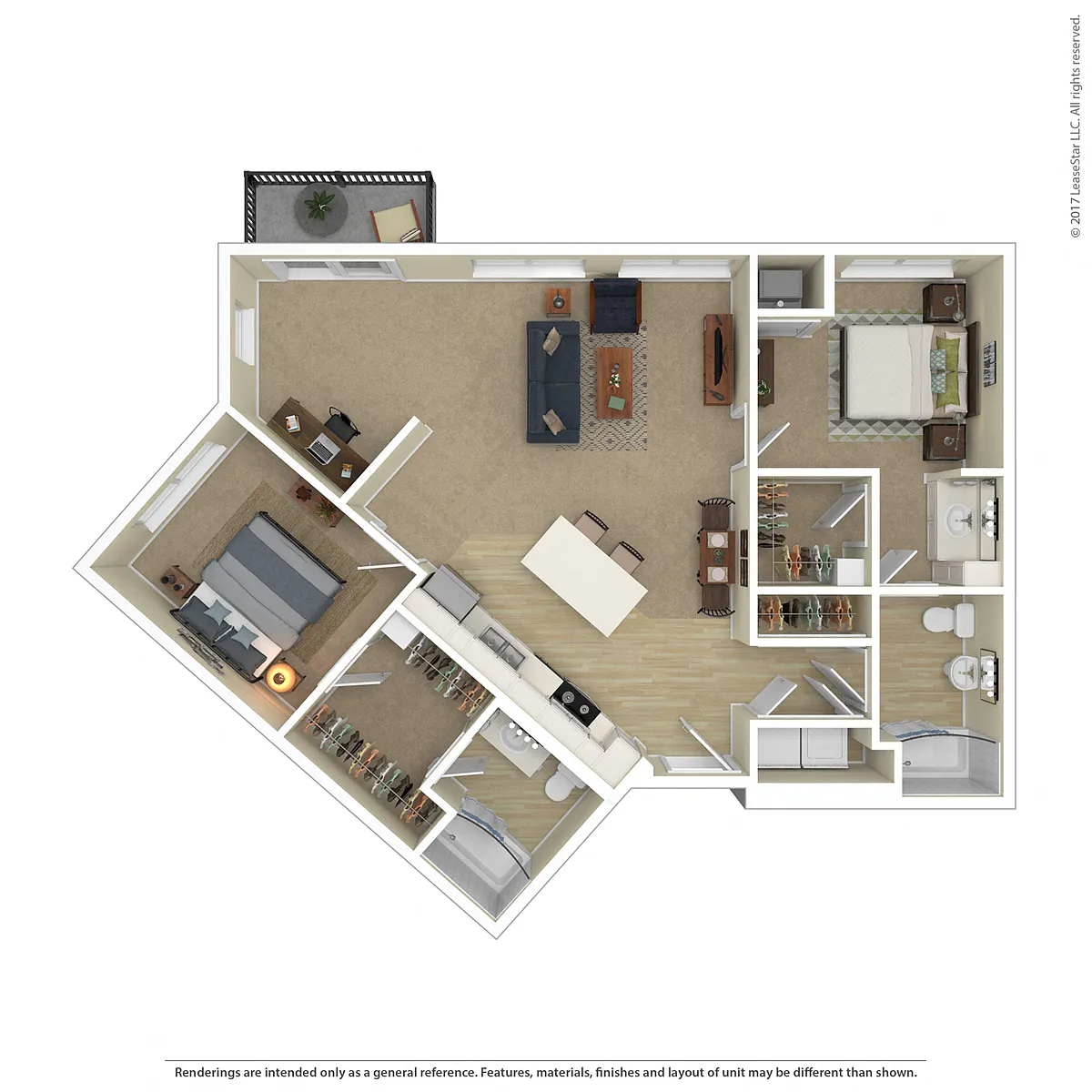 Floor plan Forte with Den