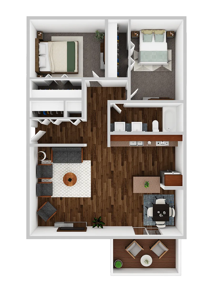 Floor plan 2 Bedrooms
