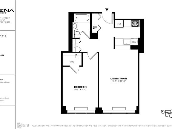 2nd image of 601 W 57th St APT 34L