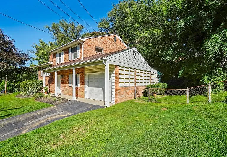 Side view - fenced-in backyard