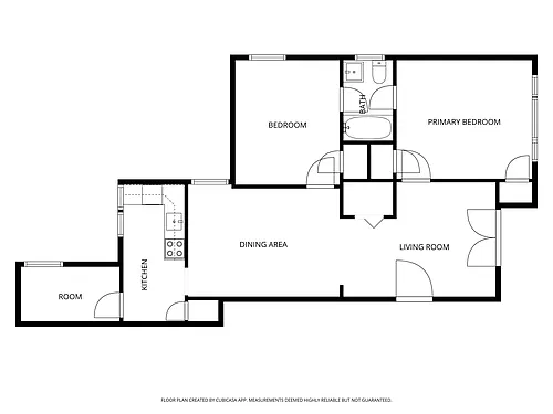 Floor plan 2 Bed 1 Bath