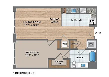 Floor plan 1-K