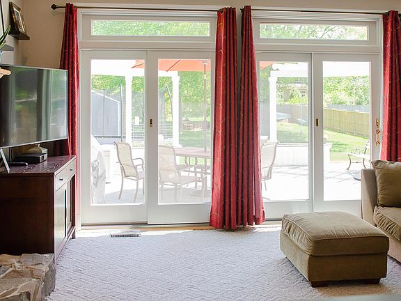 Family Room Looking Out to Deck and Back Yard