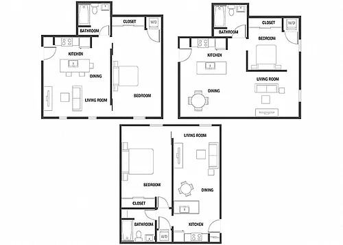 Floor plan 1BR x 1BA