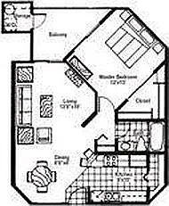 Floor plan Classic 1x1