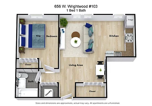 Floor plan 1 Bed