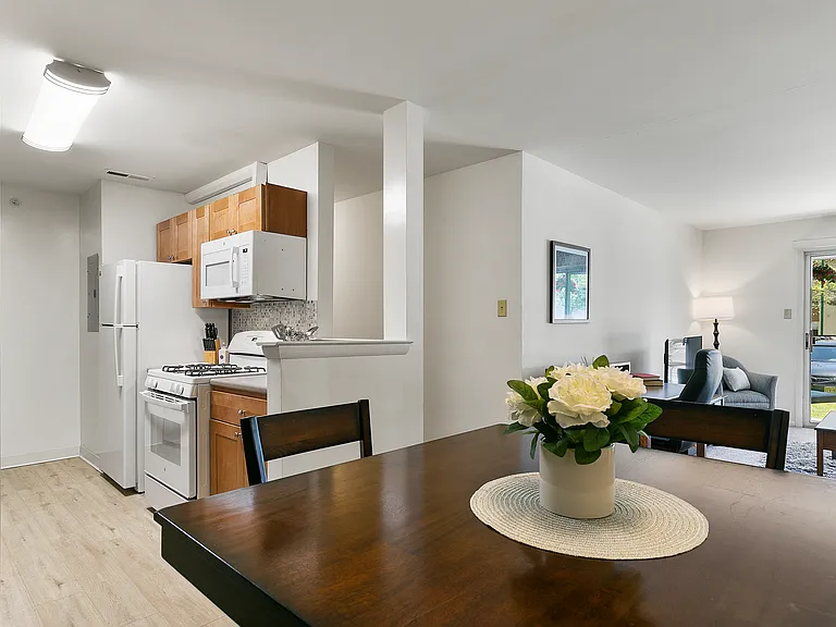 Open-Concept Kitchen, Dining, and Living Room