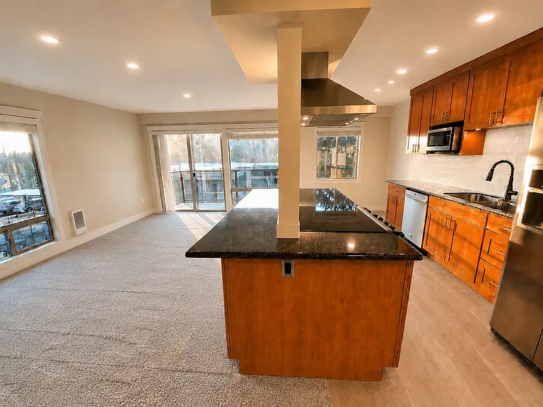 Kitchen and Living Room