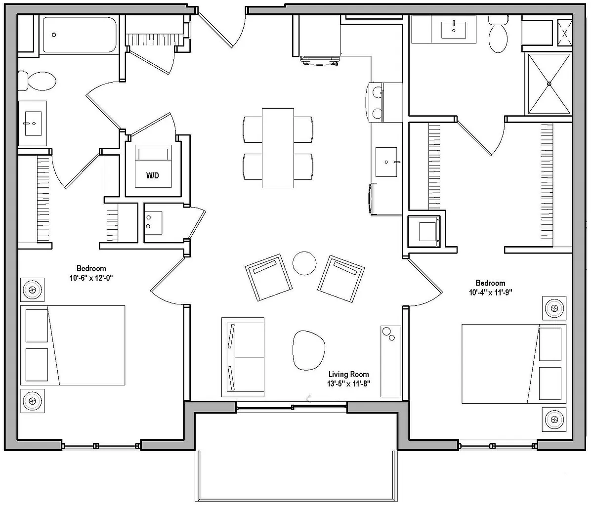 Floor plan B2-B