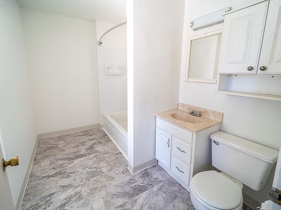 Bathroom with tub.
