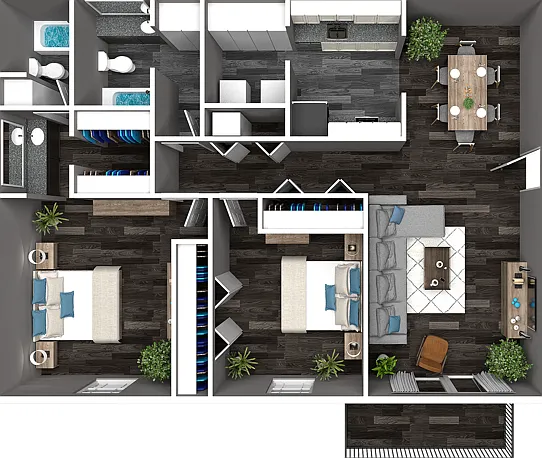 Two Bedroom Two Bedroom