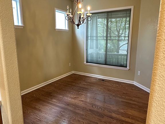 The dedicated dining room can also be used as a home office.