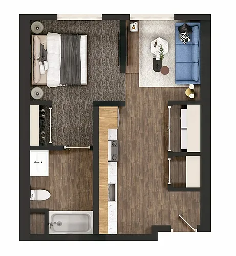 Floor plan Studio A2