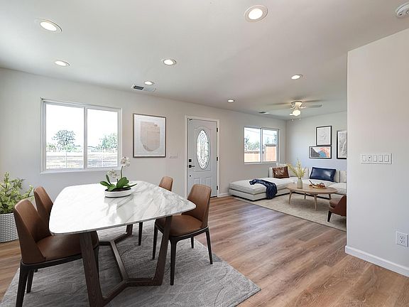 Virtually Staged Family Room, Eat-in Kitchen