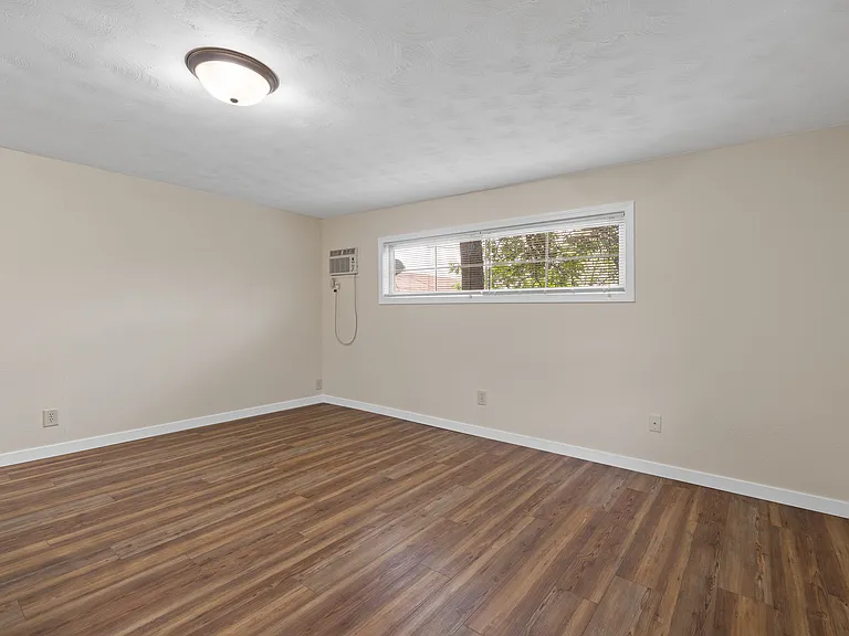 Spacious living room with natural light