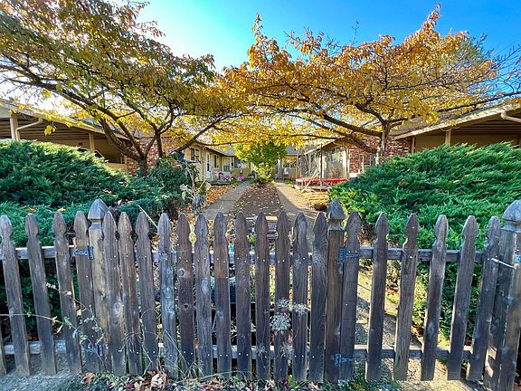 Enter the private courtyard through this gate