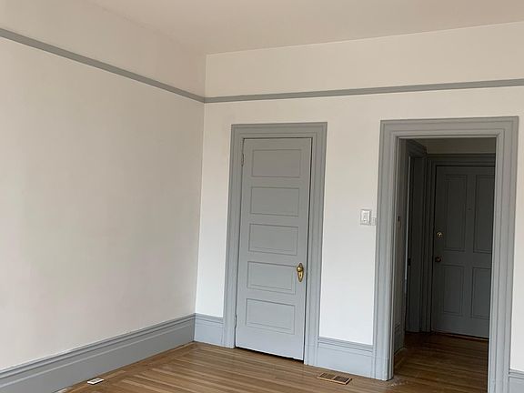 West facing living room with closet