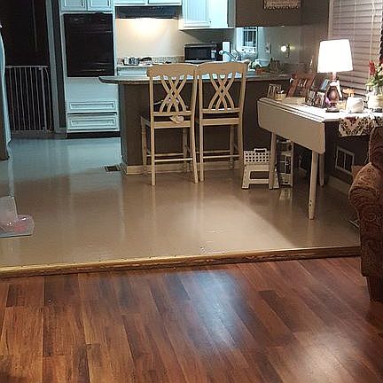 Open kitchen, eating area,den